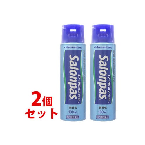 【第3類医薬品】《セット販売》　久光製薬 エアーサロンパス ジェットα 微香性 (100mL)×2個セット　【セルフメディケーション税制対象商品】