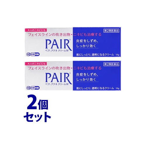 【第2類医薬品】《セット販売》 ライオン ペアアクネクリームW (14g)×2個セット ニキビ 【セルフメディケーション税制対象商品】