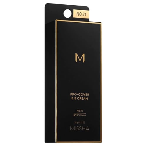ミシャ M プロカバー BBクリーム No.21 ライトベージュ SPF42 PA+++ (35g) MISSHA