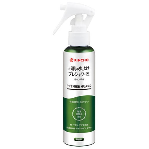 【〇】金鳥 KINCHO キンチョウ お肌の虫よけ プレシャワーDF ミスト プレミアガード 無香料 (120mL) イカリジン 虫よけスプレー 【防除用医薬部外品】