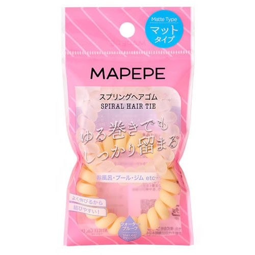 シャンティ マペペ スプリングヘアゴム 2P マット マットホワイト (2本) ヘアゴム
