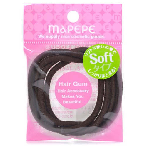 シャンティ マペペ ソフトリングゴム 4P ブラウン (4本) ヘアゴム