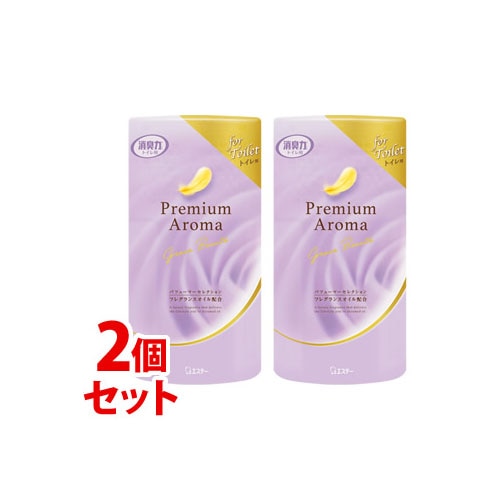 《セット販売》　エステー トイレの消臭力 プレミアムアロマ グレイスボーテ (400mL)×2個セット Premium Aroma トイレ用 消臭・芳香剤