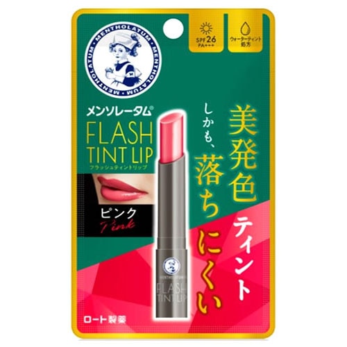 ロート製薬 メンソレータム フラッシュティントリップ ピンク (2g) SPF26 PA+++ リップクリーム