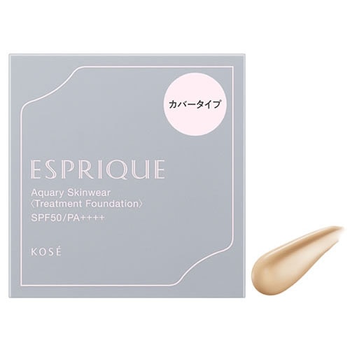 コーセー エスプリーク アクアリー スキンウェア カバー 01 ライトベージュ (13g) SPF50 PA++++ ファンデーション ESPRIQUE