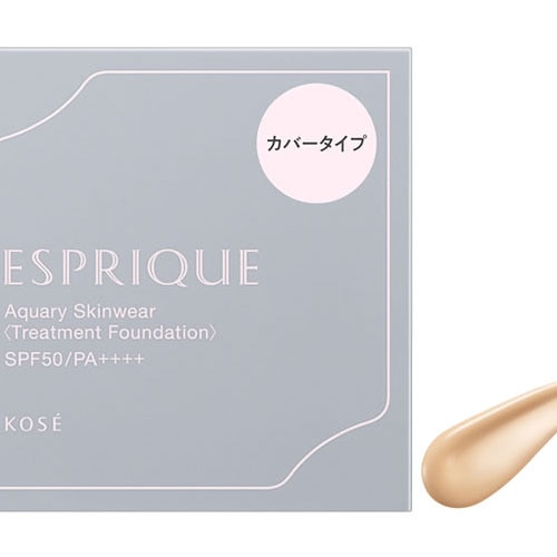 コーセー エスプリーク アクアリー スキンウェア カバー 02 ナチュラルベージュ (13g) SPF50 PA++++ ファンデーション ESPRIQUE