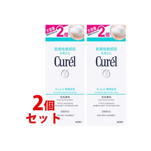 《セット販売》 花王 キュレル 潤浸保湿 泡洗顔料 大サイズボトル (300mL)×2個セット Curel 【医薬部外品】