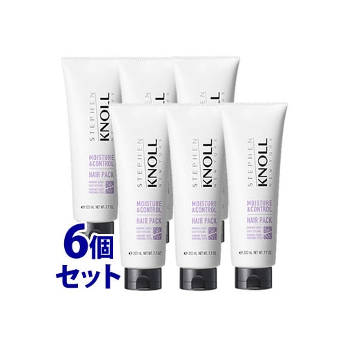 《セット販売》 コーセー スティーブンノル モイスチュアコントロール ヘアパック W (220g)×6個セット 洗い流すヘアトリートメント 乾燥・パサつきケア