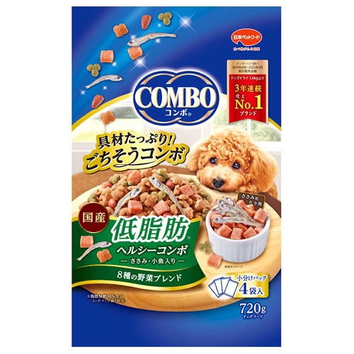 日本ペットフード コンボ ドッグ 低脂肪 (720g) ドッグフード ドライ 成犬用総合栄養食 COMBO