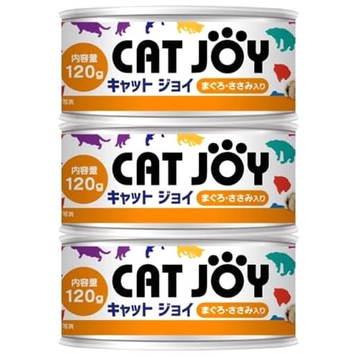 サンメイト CAT JOY まぐろ・ささみ入り (120g×3個) キャットフード キャットジョイ