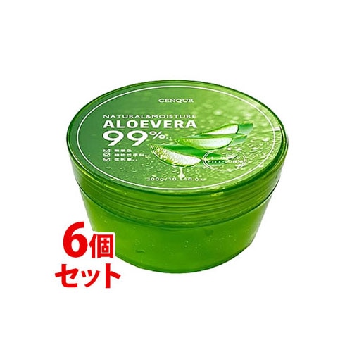 《セット販売》 千空 CNQ モイスチャーゲル アロエN (300g)×6個セット 保湿ジェルクリーム 顔・体用 CENQUR