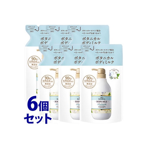 《セット販売》 モイストダイアン ダイアンボタニカル ボディミルク フルーティピュアサボンの香り つめかえ用 (400mL)×6個セット 詰め替え用