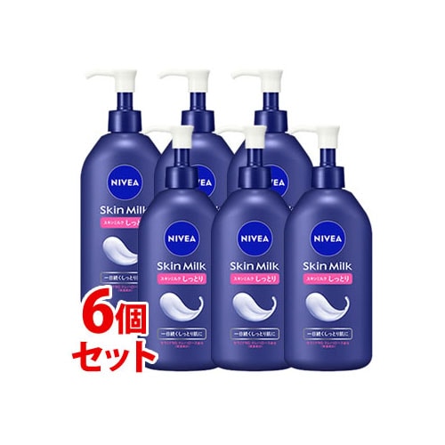 《セット販売》 花王 ニベア スキンミルク しっとり (350g)×6個セット ボディ用乳液 ボディミルク