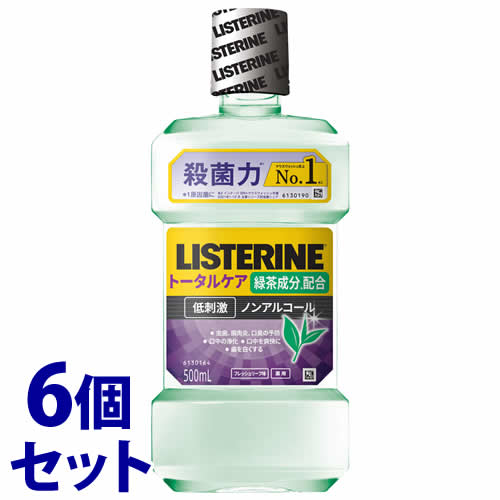 《セット販売》 JNTLコンシューマーヘルス リステリン トータルケア グリーンティー (500mL)×6個セット 液体ハミガキ 液体歯磨 【医薬部外品】