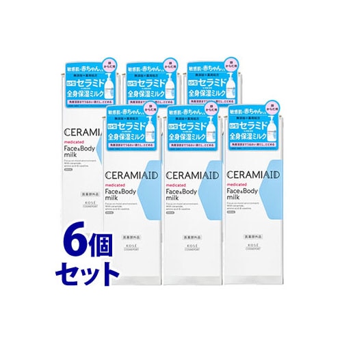 《セット販売》 コーセーコスメポート セラミエイド 薬用スキンミルク (250mL)×6個セット ボディミルク 顔・からだ用 【医薬部外品】