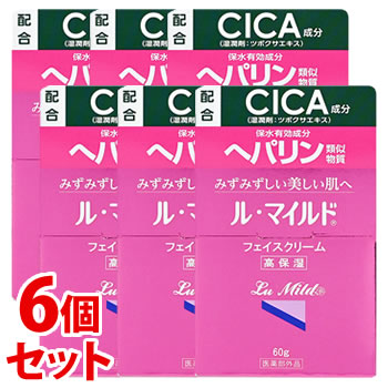 《セット販売》　健栄製薬 ル・マイルド フェイスクリーム (60g)×6個セット 高保湿クリーム　【医薬部外品】