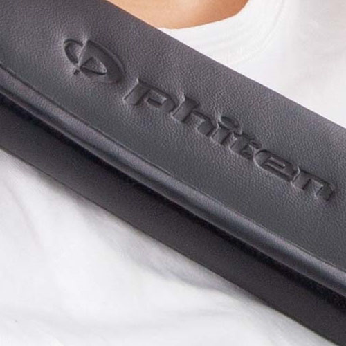 ボンフォーム ファイテンレザー シートベルトパッドBK 7426-16BK (1個) カーアクセサリー レザー調素材