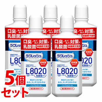《セット販売》 ジェクス L8020乳酸菌使用 新ラクレッシュマイルド マウスウォッシュ (450mL)×5個セット 洗口液