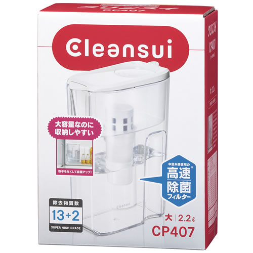 三菱ケミカルクリンスイ クリンスイ ポット型浄水器 CP407-WT (1個) Cleansui