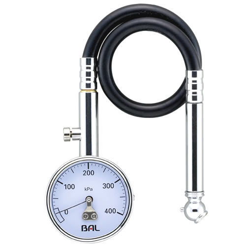 大橋産業 BAL バル 1224 タイヤエアゲージ ホース付 (1個)