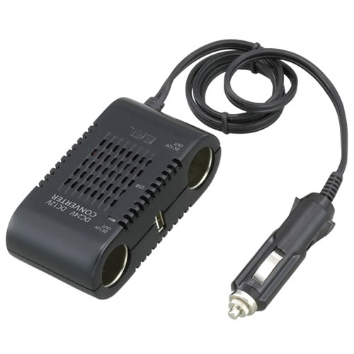 大橋産業 BAL バル 1771 DC/DCコンバーター 10A DC24V車専用 (1個) アクセサリーソケット対応