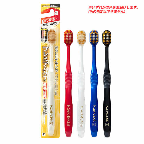 エビス プレミアムケアハブラシ 6列レギュラー やわらかめ B-3601S (1本) 大人用 歯ブラシ ハブラシ