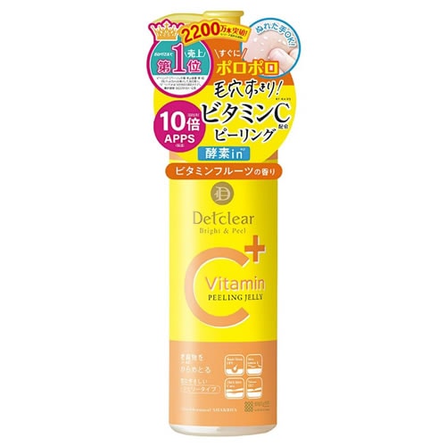 明色化粧品 DETクリア ブライト&ピール ピーリングジェリー ビタミンフルーツの香り (180mL) ピーリング 毛穴角質ケア