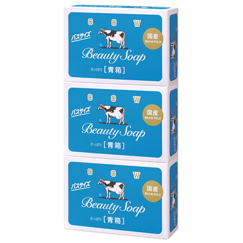 牛乳石鹸 カウブランド 青箱 バスサイズ (130g×3個) 固形石鹸 石けん