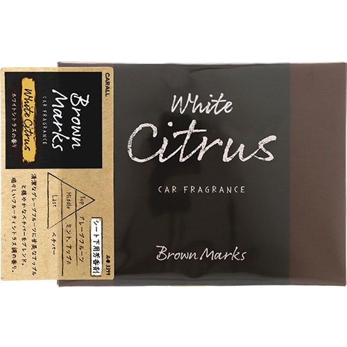 晴香堂 ブラウンマークス シート下 ホワイトシトラス (1個) シート下タイプ 車用 芳香剤