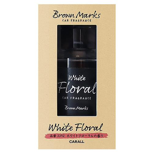 晴香堂 ブラウンマークスリキッド ホワイトフローラル (160mL) 芳香剤 リキッドタイプ 車用