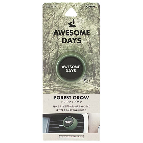 晴香堂 オーサムデイズ クリップ フォレストグロウ (2.4g) 芳香剤 エアコンルーバー 車用