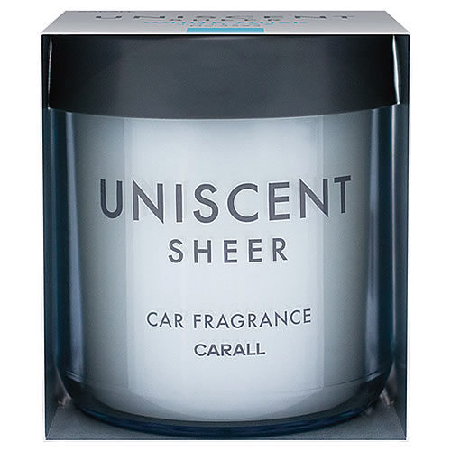 晴香堂 ユニセント シアー ホワイトムスク (160mL) 芳香剤 ゲルタイプ 車用