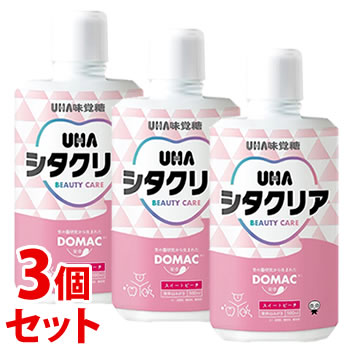 《セット販売》 UHA味覚糖 シタクリア 液体はみがき スイートピーチ (500mL)×3個セット 液体歯磨き 液体ハミガキ