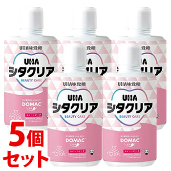 《セット販売》 UHA味覚糖 シタクリア 液体はみがき スイートピーチ (500mL)×5個セット 液体歯磨き 液体ハミガキ