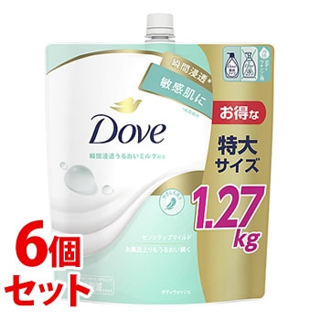 《セット販売》 ユニリーバ ダヴ ボディウォッシュ センシティブマイルド つめかえ用 (1270g)×6個セット 詰め替え用 ボディソープ