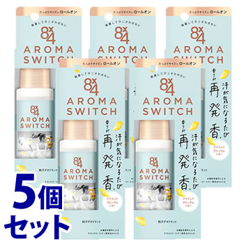 《セット販売》 花王 8×4 エイトフォー アロマスイッチ ロールオン アイランドブロッサムの香り (65mL)×5個セット デオドラントロールオン 制汗デオドラント剤 【医薬部外品】