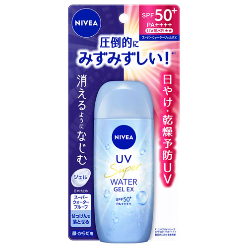 花王 ニベアUV ウォータージェルEX (80g) SPF50+ PA++++ 顔・からだ用 日やけ止めジェル