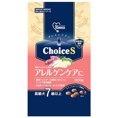 アースペット ファーストチョイス ChoiceS アレルゲンケアに 高齢犬7歳以上 (600g) ドッグフード ドライ