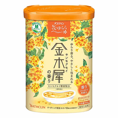 バスクリン 花ゆらら 金木犀の香り (600g) 入浴剤 【医薬部外品】