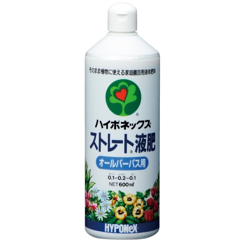 ハイポネックス ストレート液肥 オールパーパス用 (600mL) そのまま使える 液体肥料