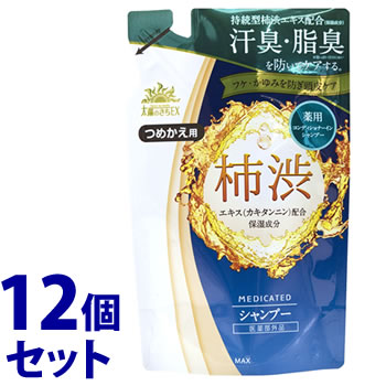 《セット販売》　マックス 薬用太陽のさちEX 薬用シャンプー つめかえ用 (350mL)×12個セット 詰め替え用 コンディショナーインシャンプー フケ かゆみ　【医薬部外品】