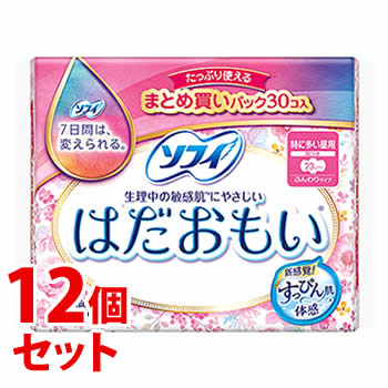 《セット販売》　ユニチャーム ソフィ はだおもい 特に多い昼用 230 羽つき (30枚)×12個セット　【医薬部外品】