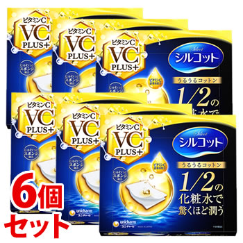 《セット販売》　ユニチャーム シルコット うるうるコットンビタミンC PLUS+ (40枚)×12個セット コットン