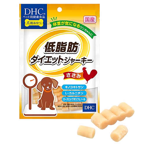 DHC 犬用 国産 低脂肪ダイエットジャーキー ささみ (100g) 犬用栄養補助食品 犬用おやつ
