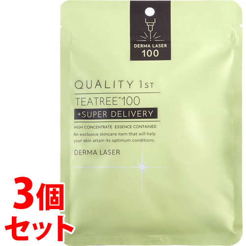 《セット販売》 クオリティファースト ダーマレーザー スーパーティーツリー100マスク (7枚)×3個セット TEA TREE100 シートマスク DERMA LASER