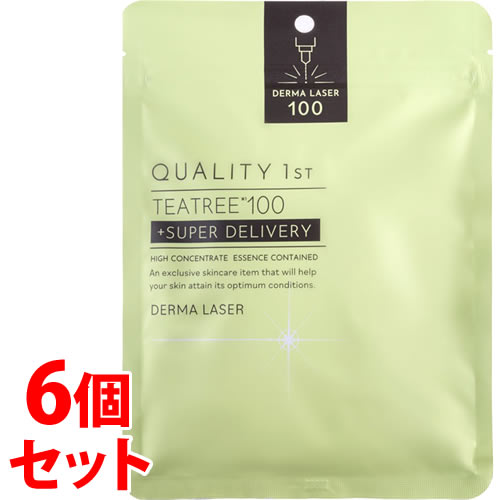 《セット販売》 クオリティファースト ダーマレーザー スーパーティーツリー100マスク (7枚)×6個セット TEA TREE100 シートマスク DERMA LASER
