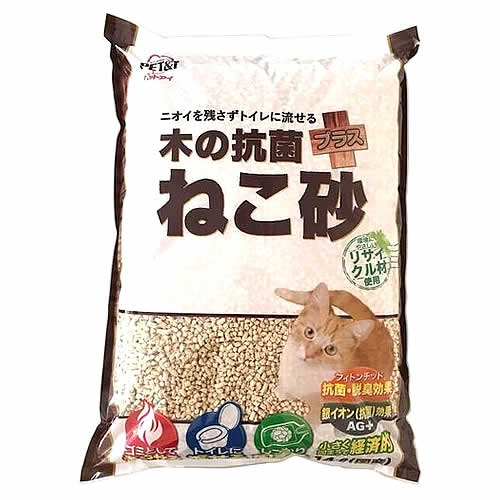 ペットアイ 木の抗菌プラス猫砂 (14L) 猫用 トイレ用品