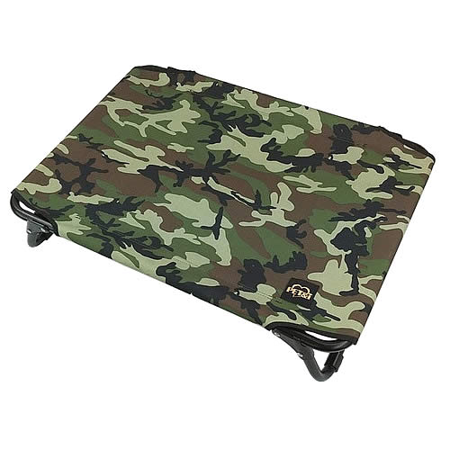 ペットアイ ペット用コット カモフラグリーン M (1個) アウトドア 犬用品