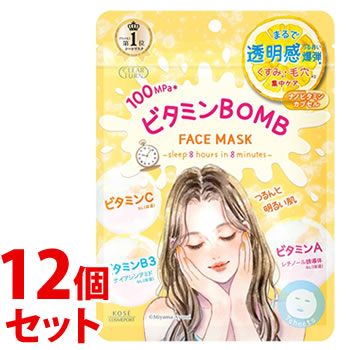《セット販売》 コーセーコスメポート クリアターン ビタミンBOMBマスク (7枚)×12個セット シートマスク