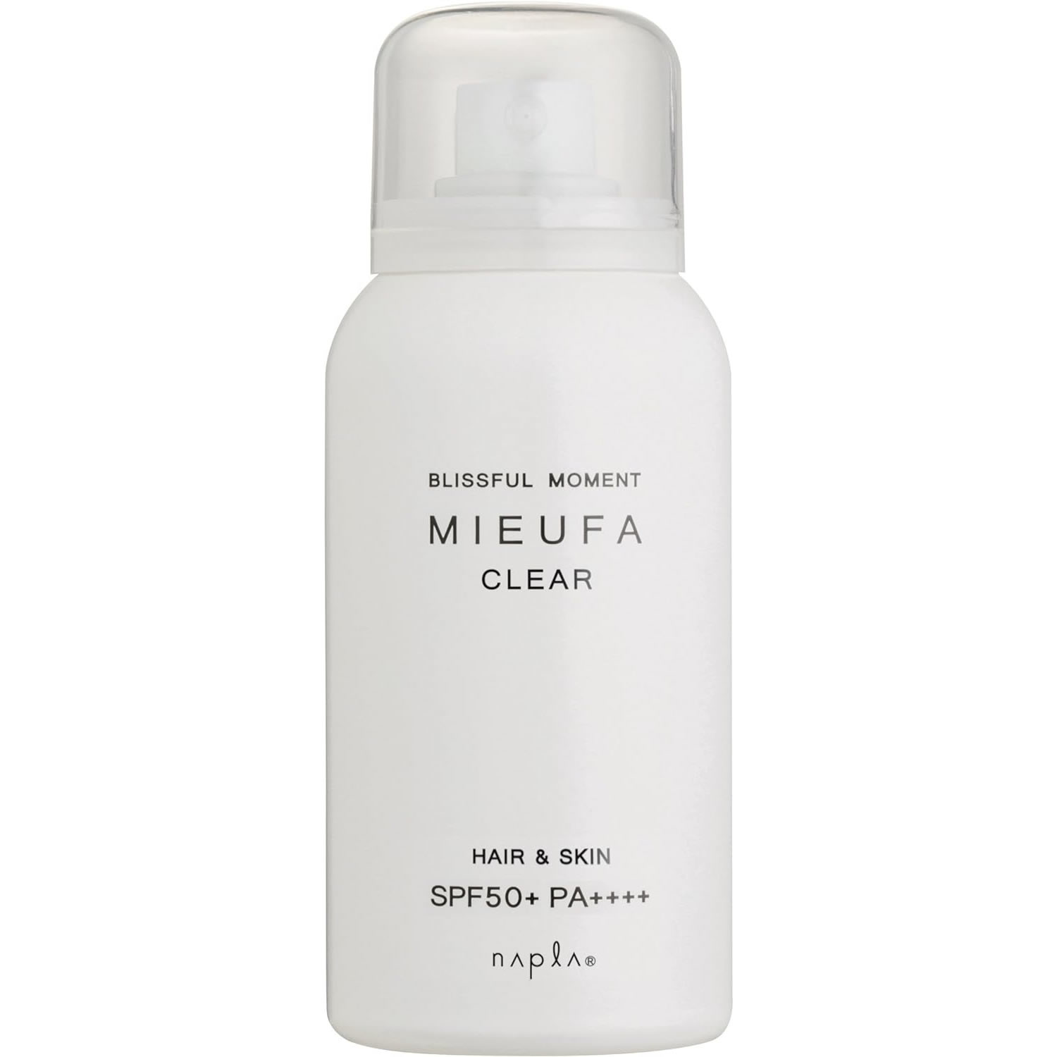 ナプラ ミーファ フレグランスUVスプレー クリア SPF50+ PA++++ (80g) 無香料 日焼け止め